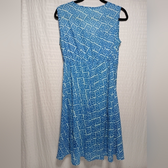 Dharma Trading Co. 100% Indian Cotton Vneck Sleeveless Lined Midi Dress. Size L - Picture 3 of 7